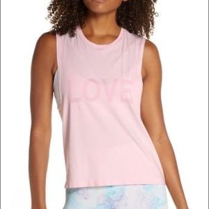 Gently worn! Spiritual Gangster Active Flow Tank in Light Pink Size S